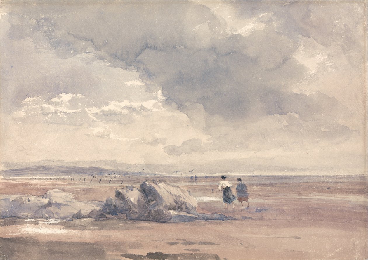 Sur les sables de Lancaster, marée basse - David Cox
