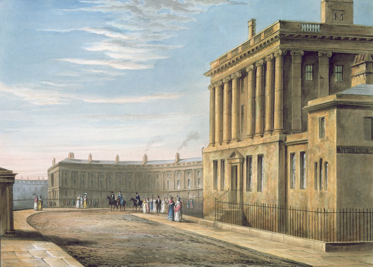 Le Royal Crescent, Bath, 1820 - David Cox