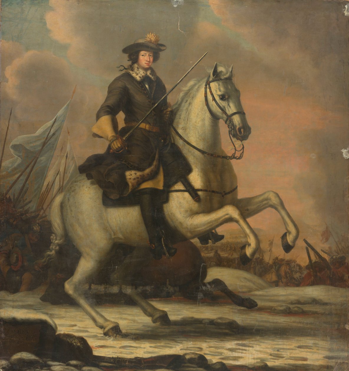 Portrait de Charles XI, roi de Suède - David Klöcker Ehrenstrahl