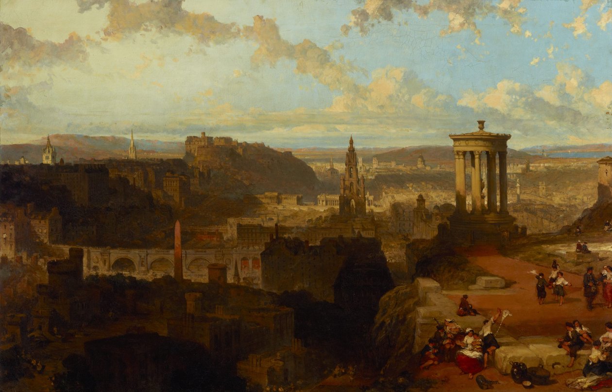 Édimbourg depuis Calton Hill - David Roberts