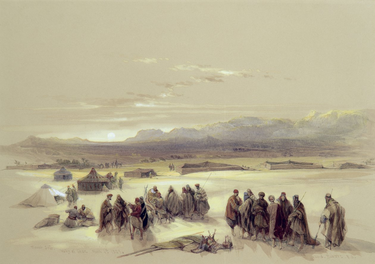 Mont Seir, Wady el Ghar, 4 mars 1839 - David Roberts