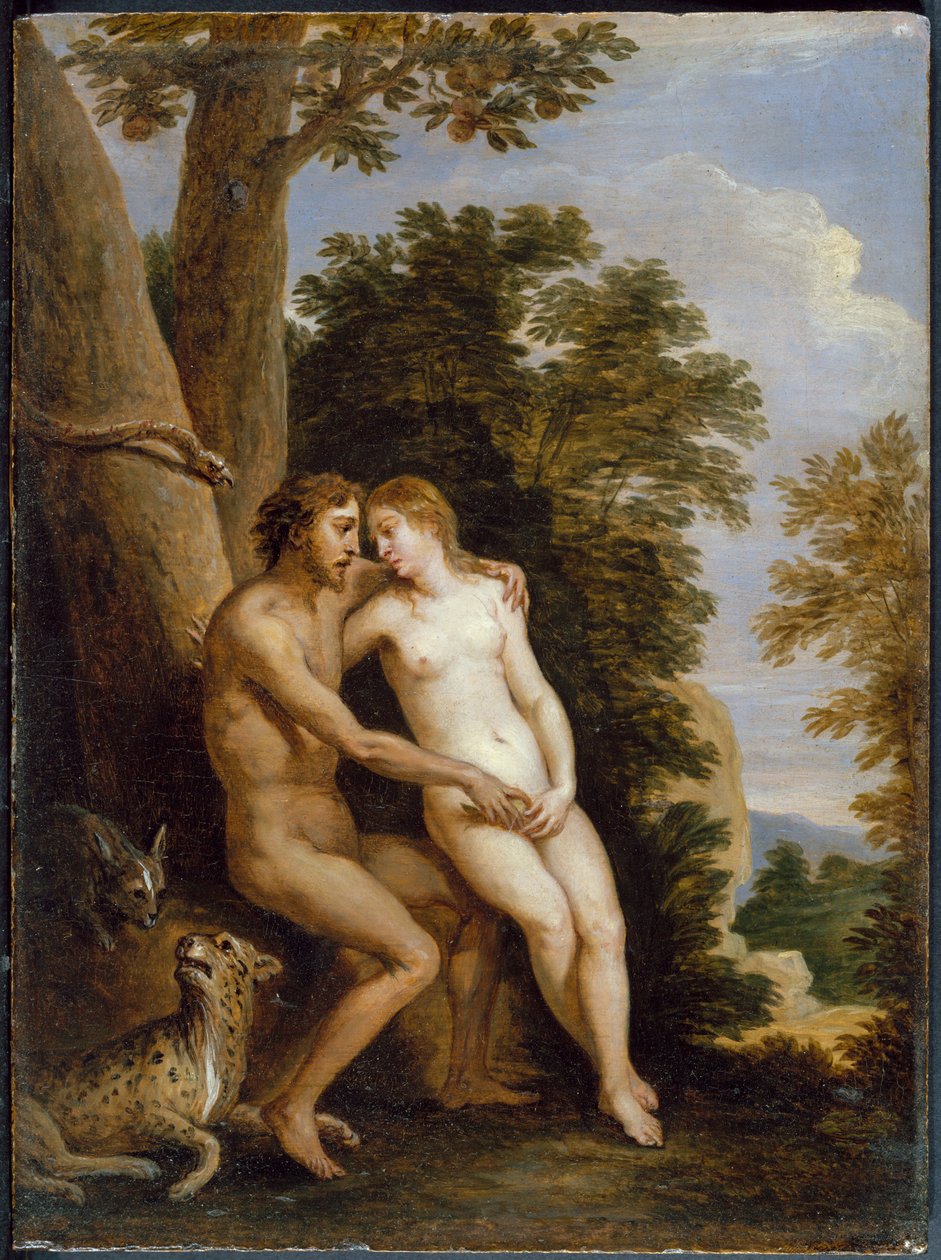 Adam et Ève - David Teniers the Younger
