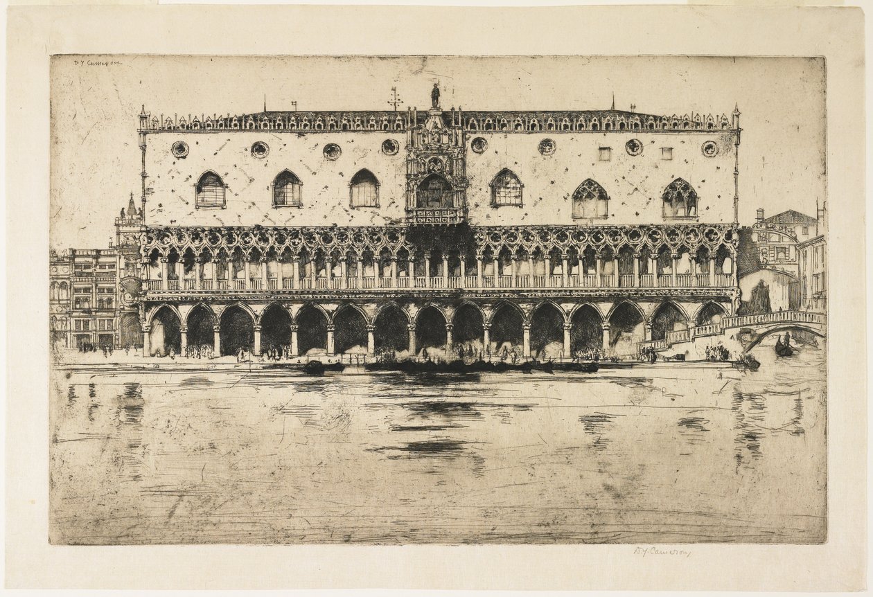 Palais des Doges, Venise, planche de The North Italian Set - David Young Cameron