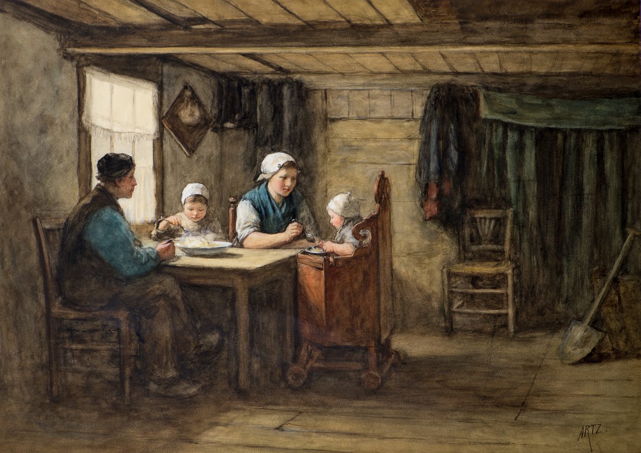 Le repas de midi - David Adolph Constant Artz