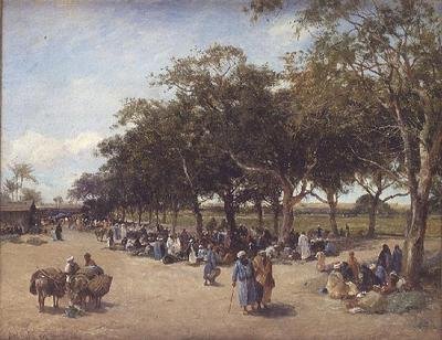 À côté de la route vers les pyramides, Le Caire - David Bates