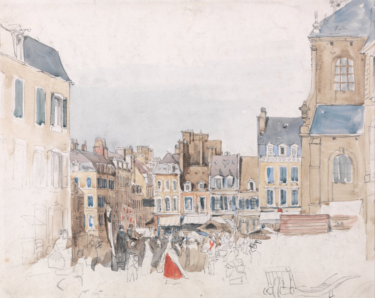 Une place de marché française - David Cox