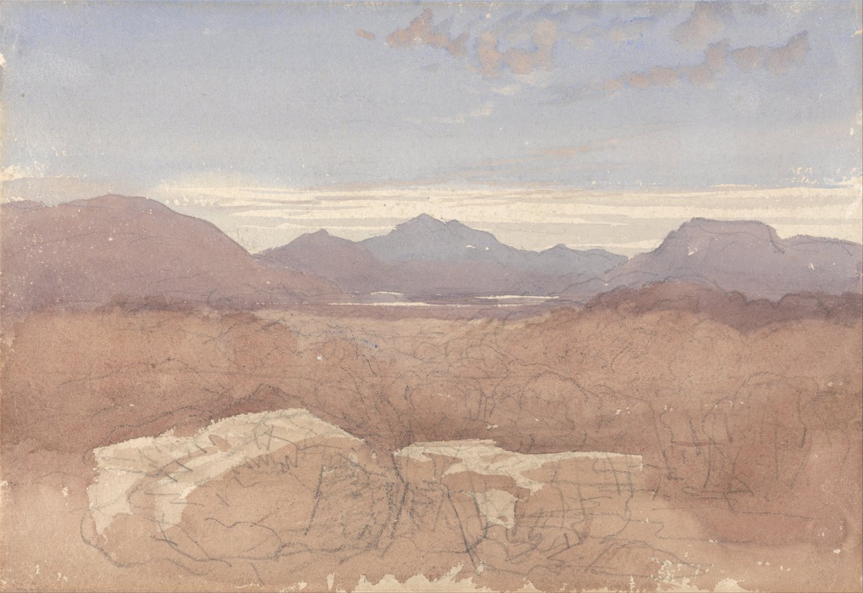 Une vue montagneuse, Nord du Pays de Galles - David Cox