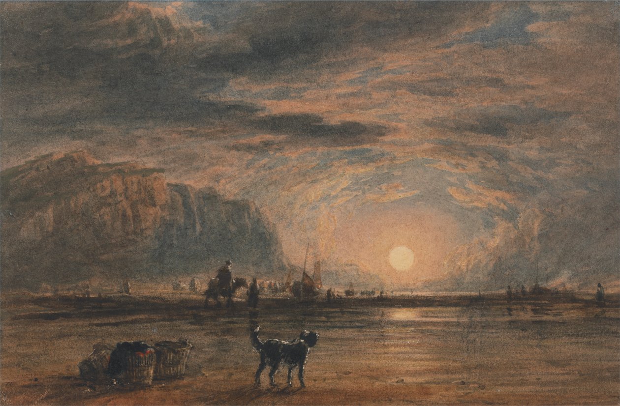 Scène de Plage - Lever du Soleil - David Cox