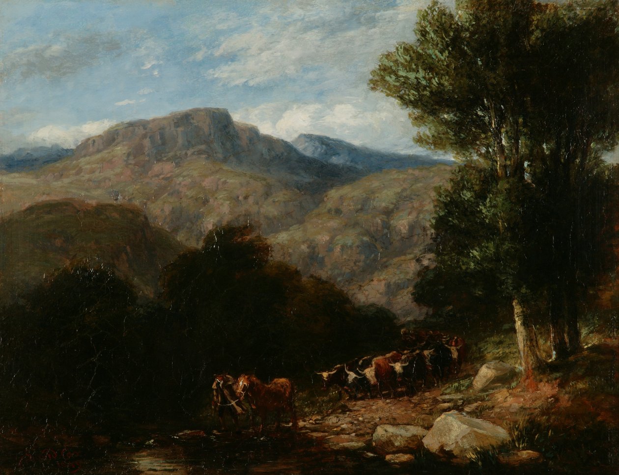 Traversée du gué - David Cox