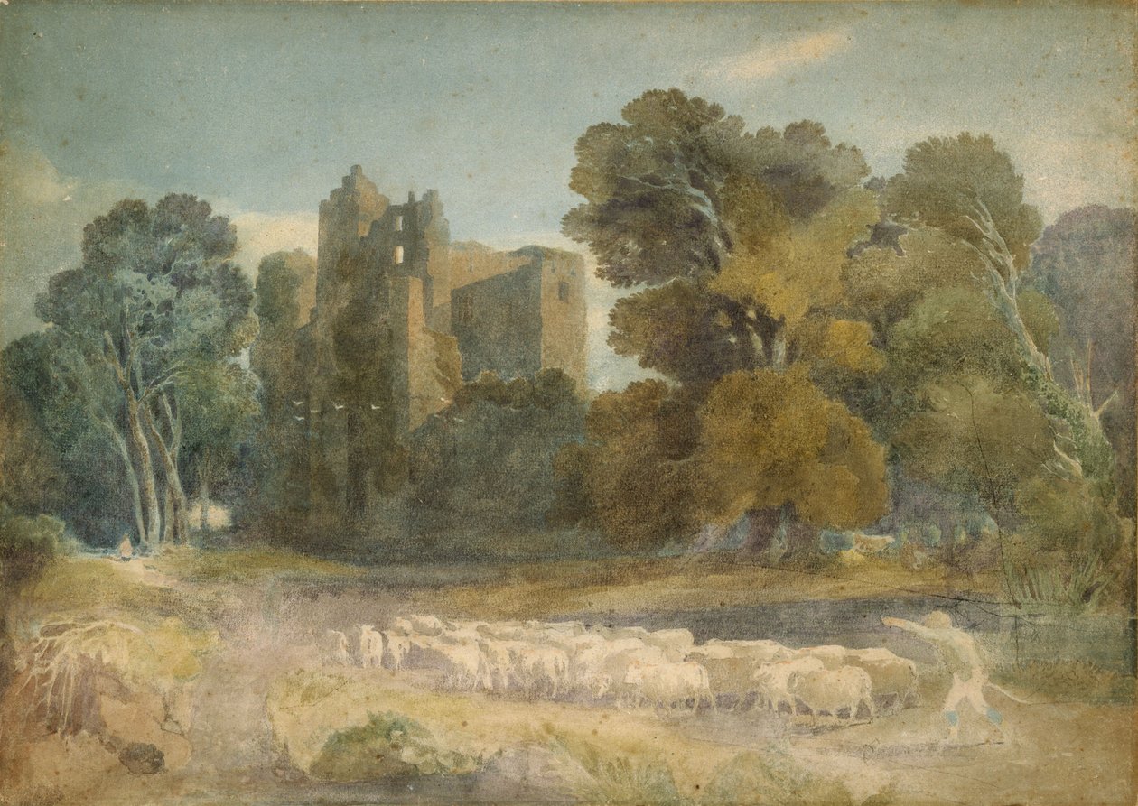 Château de Kenilworth dans le Warwickshire - David Cox