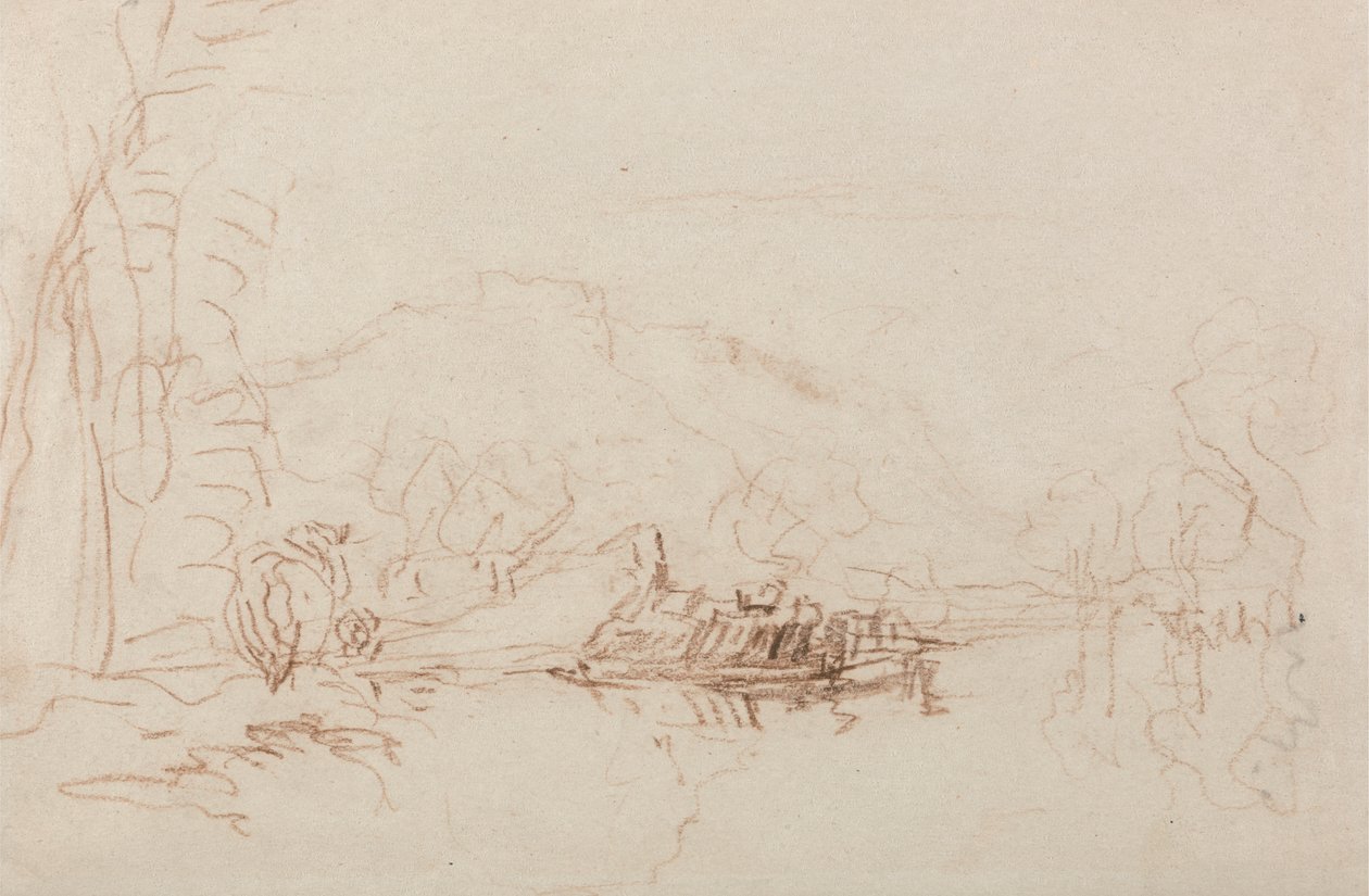 Scène de rivière - David Cox