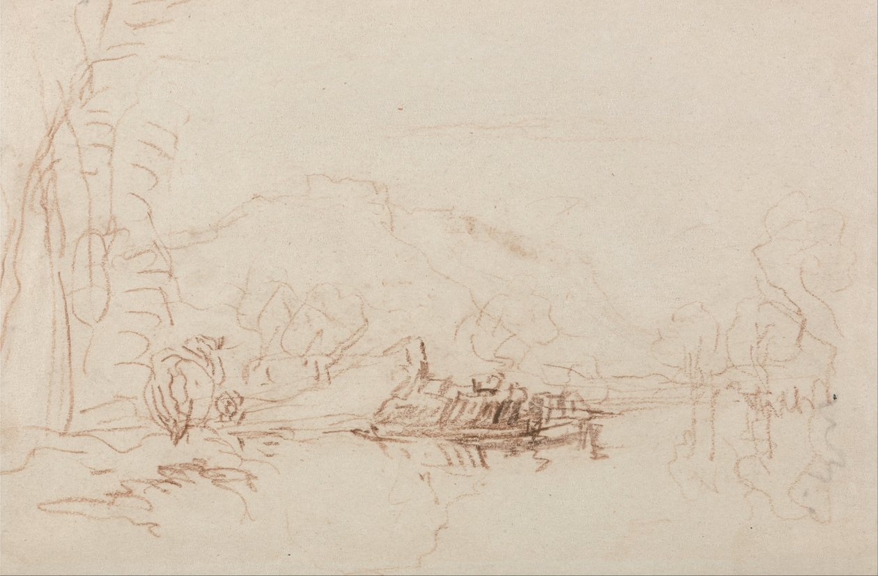 Scène fluviale - David Cox