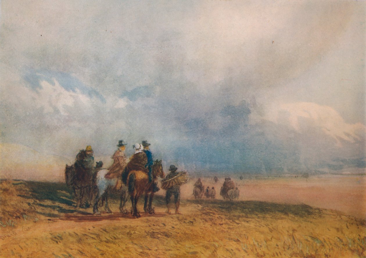 Traversée des sables, Ulverston, vers 1834 - David Cox the elder