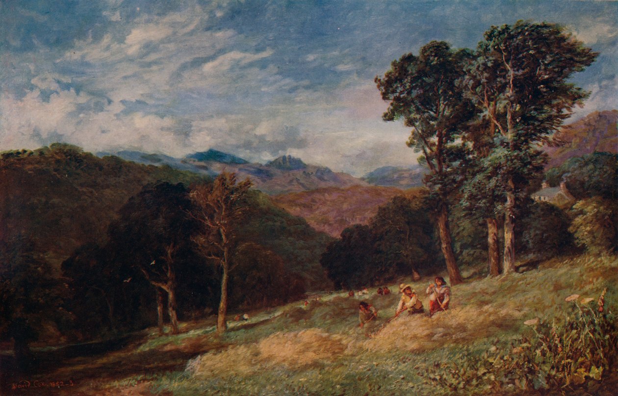 Fenaison, près de Conway, vers 1852 - David Cox the elder