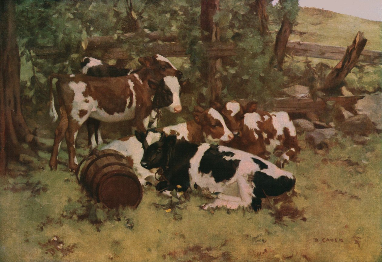 Contentement, vers 1903, vers 1930 - David Gauld