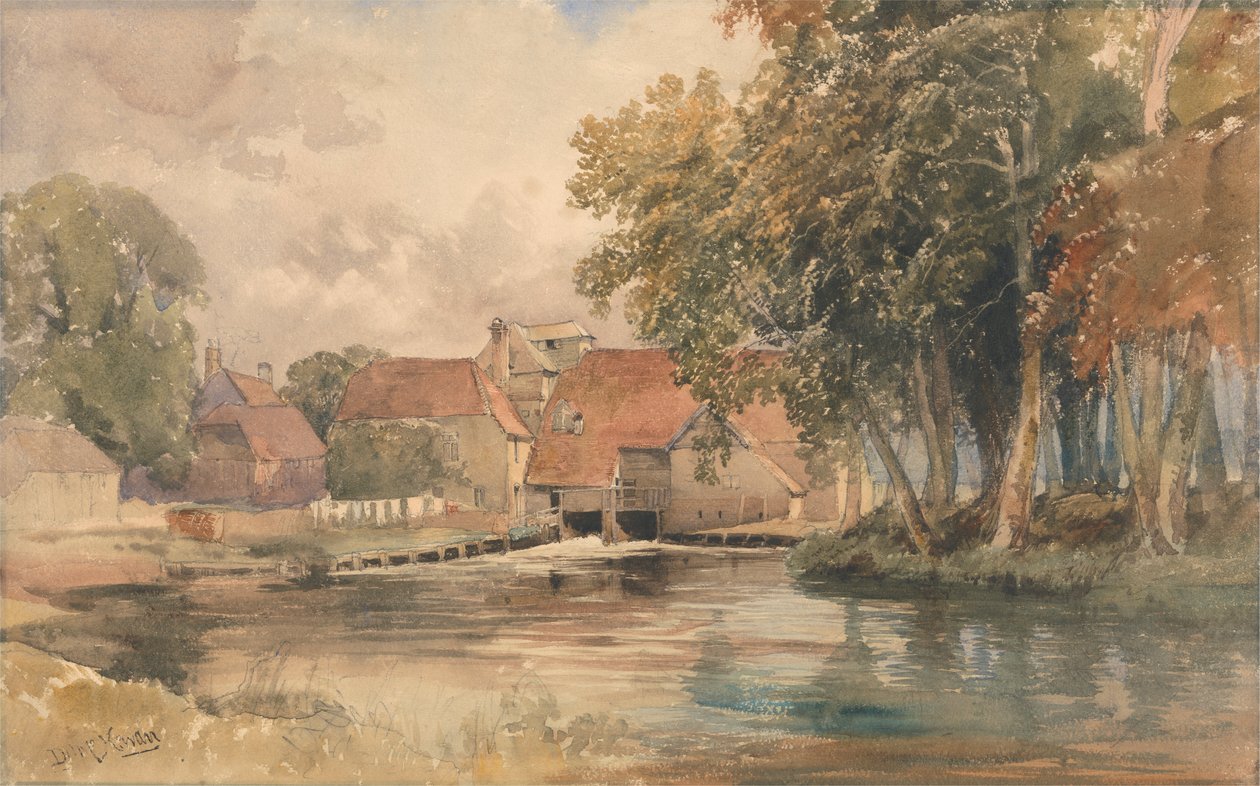 Ferme sur la rivière - David Hall McKewan