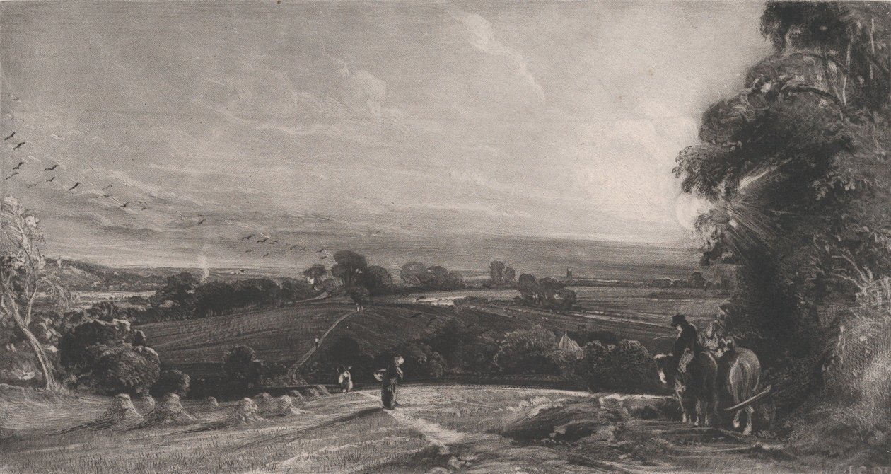 Coucher de soleil automnal, 1830 - David Lucas