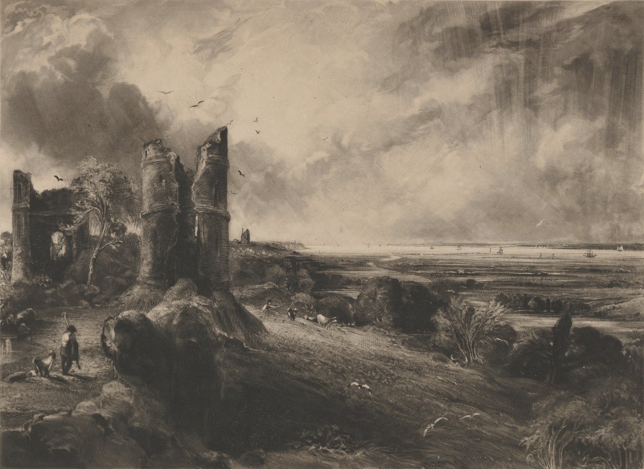 Hadleigh Castle : Grande plaque - David Lucas