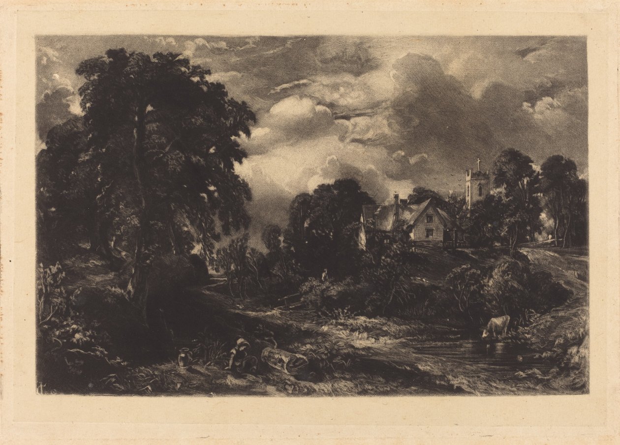 Ferme de Glebe (b) - David Lucas after John Constable