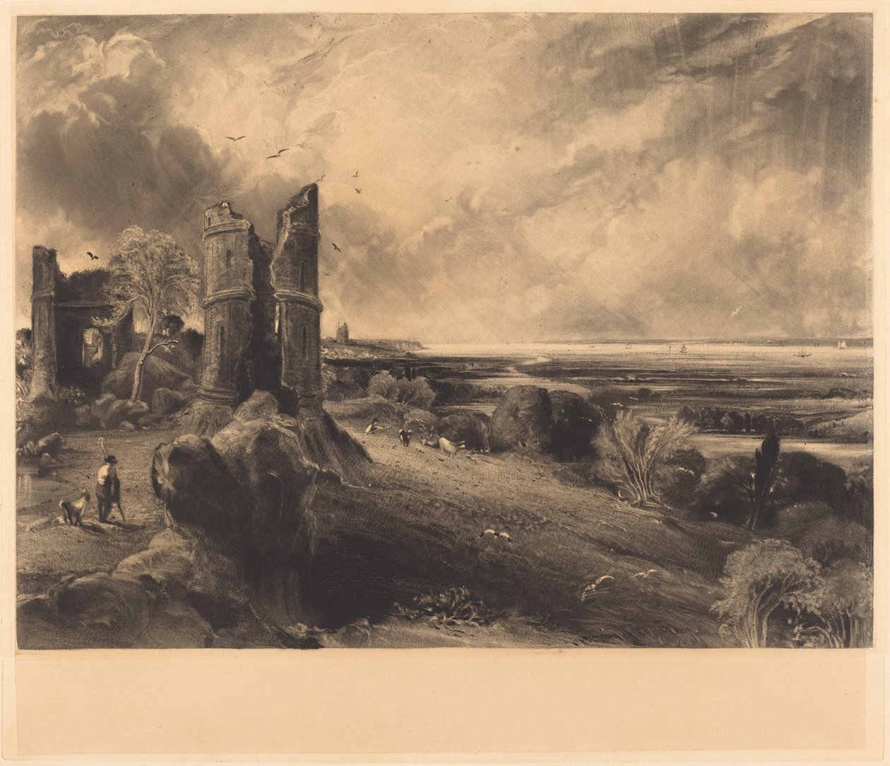 Hadleigh Castle (Grande Plaque) - David Lucas after John Constable