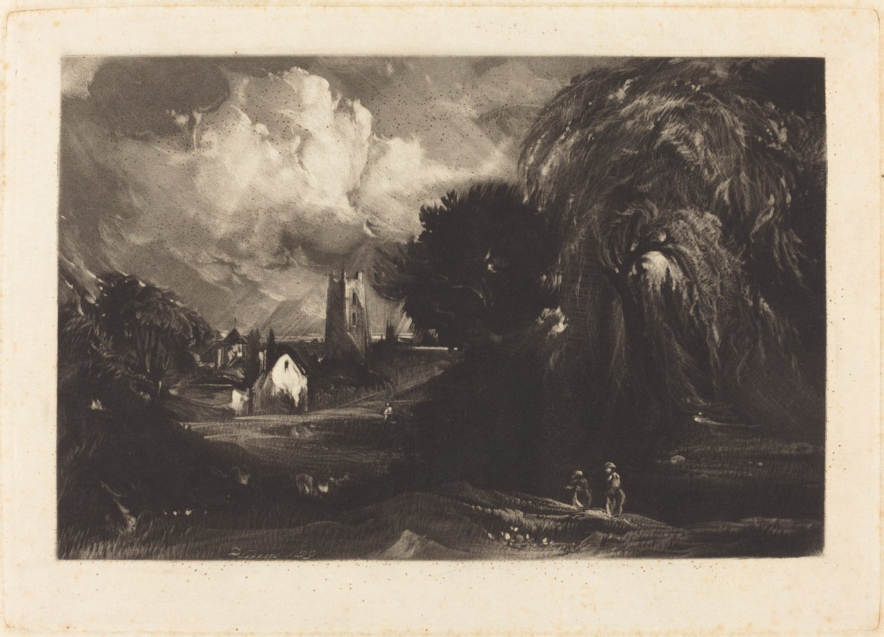 Stoke-by-Neyland - David Lucas after John Constable