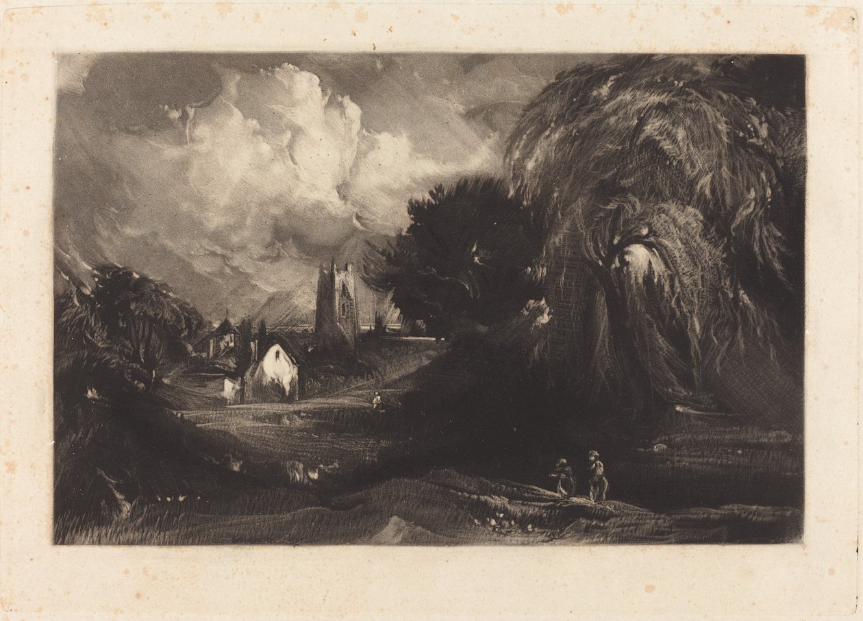 Stoke-by-Nayland - David Lucas after John Constable