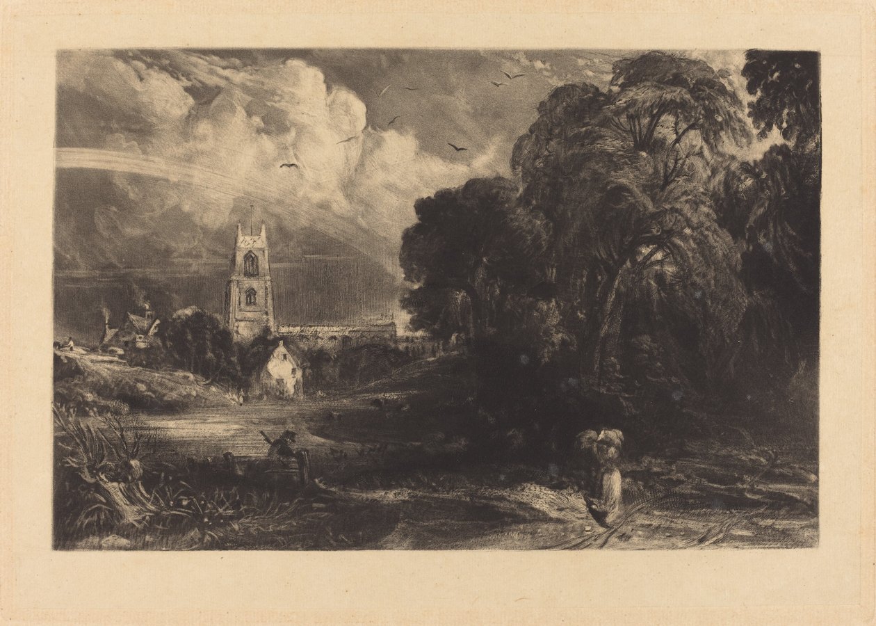 Stoke-by-Neyland - David Lucas after John Constable