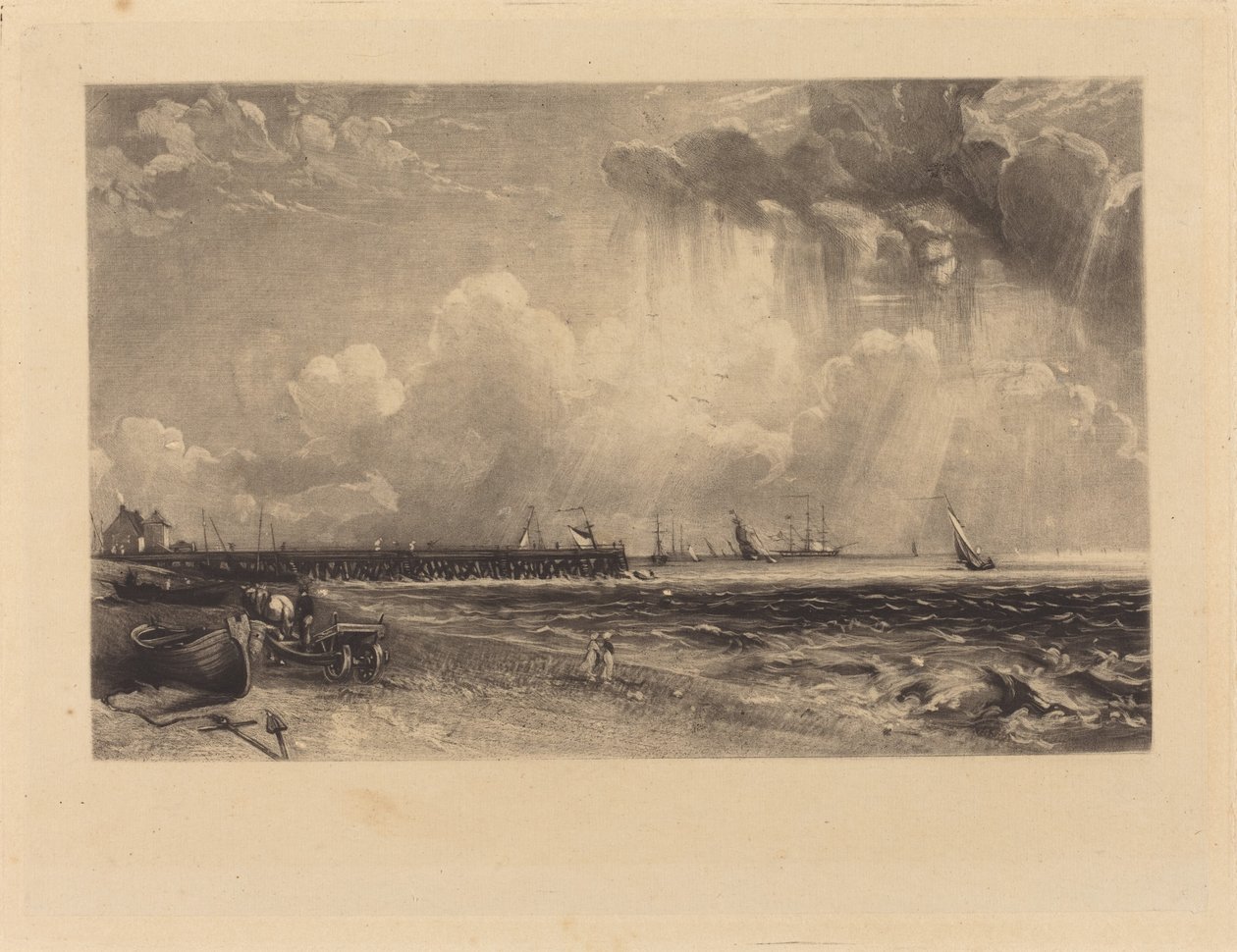 Yarmouth, Norfolk - David Lucas after John Constable