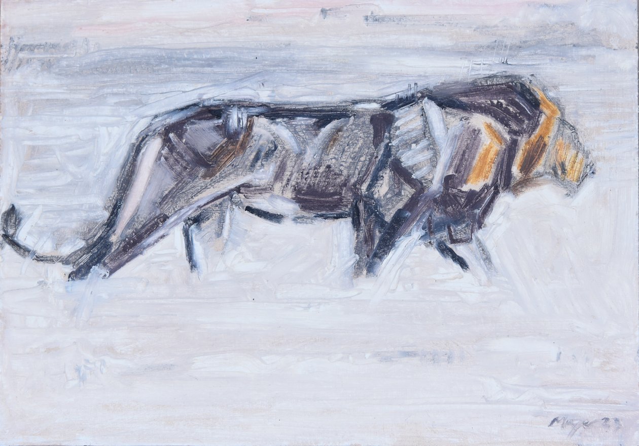 Lion au crépuscule, 2023 - David Mayer