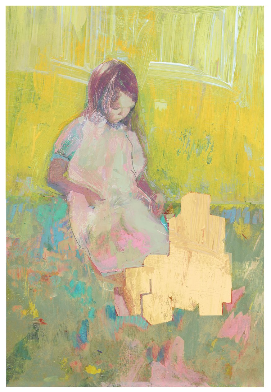 Fille et blocs de construction, 2016 - David McConochie