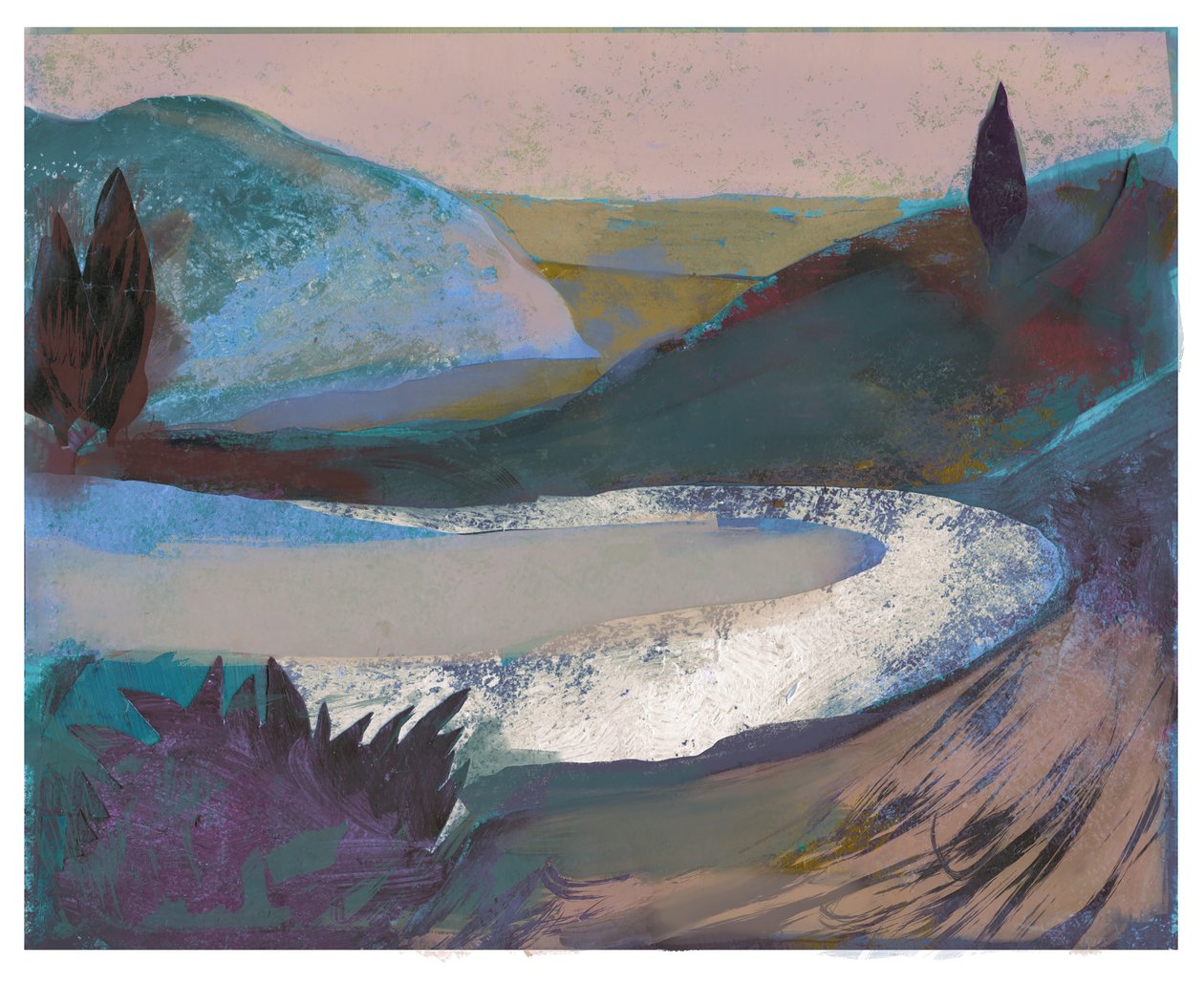 Route sinueuse sur la colline, 2023 - David McConochie