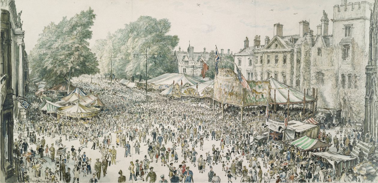 Foire de St. Giles, Oxford - David Muirhead Bone