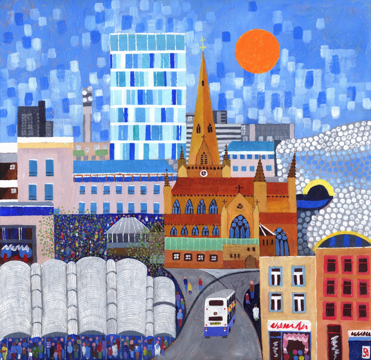 Bullring Sun, 2012 (acrylique sur toile) - David Newton
