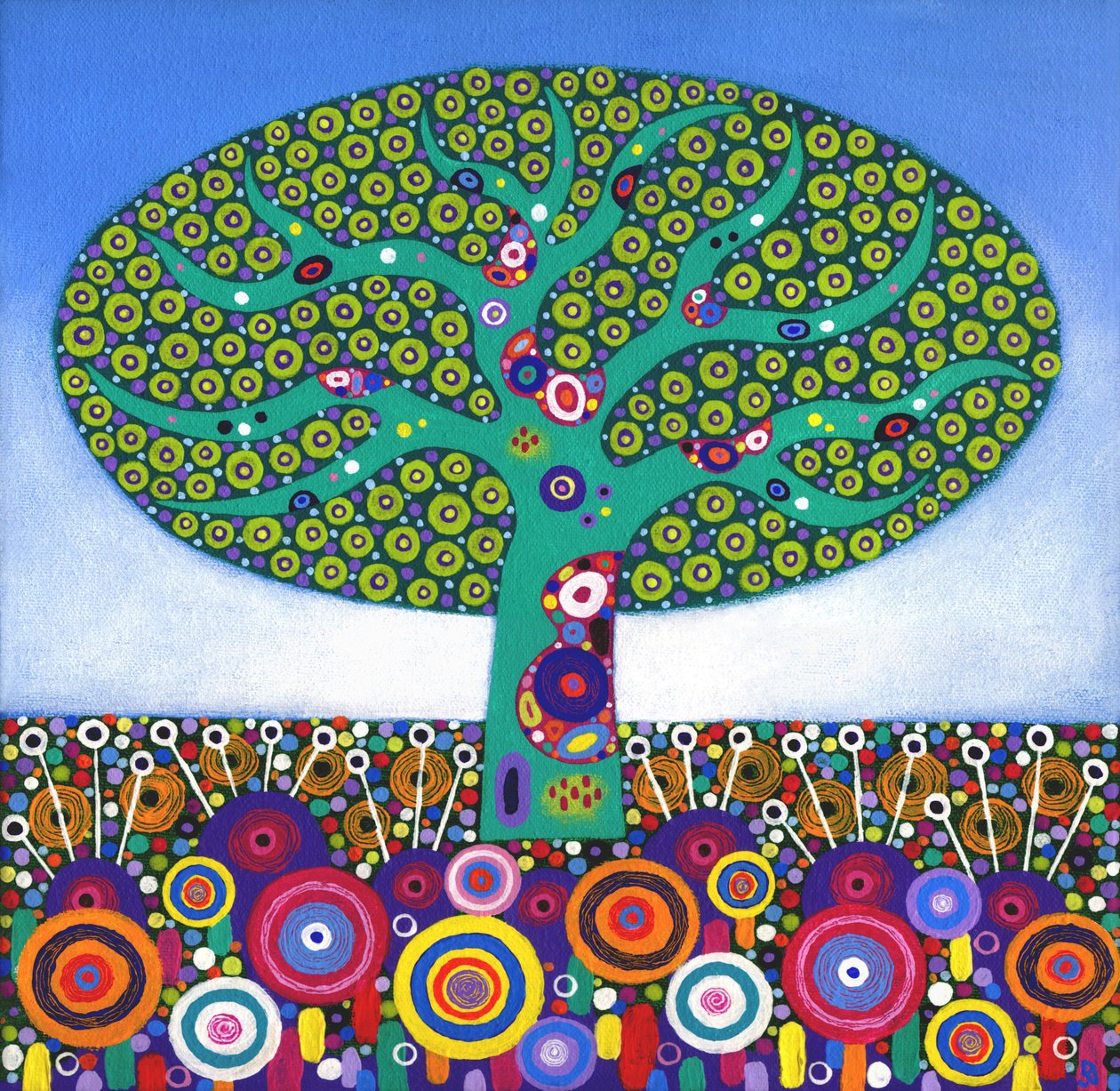 Lime Tree Too, 2015 (acrylique sur toile) - David Newton
