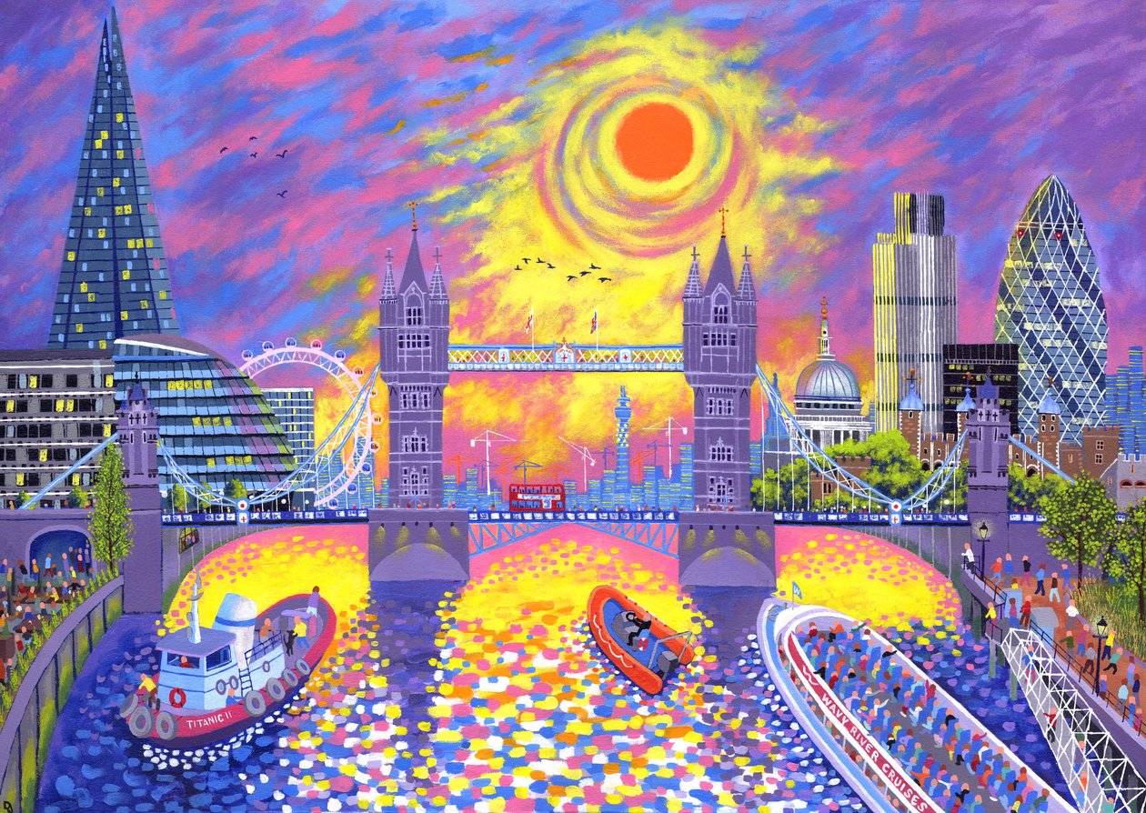 Coucher de soleil : piscine de Londres, 2013 - David Newton