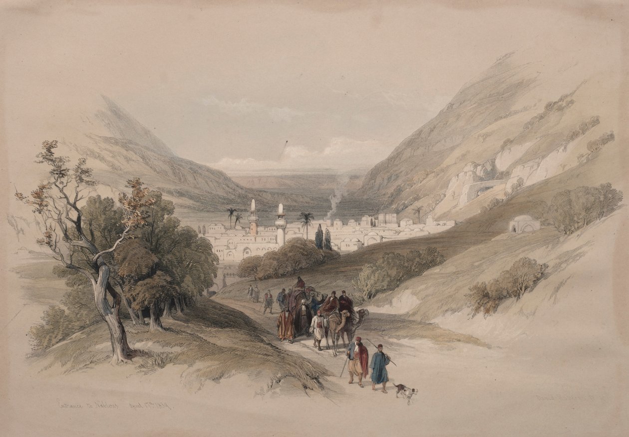 Entrée de Naplouse, 1839 - David Roberts
