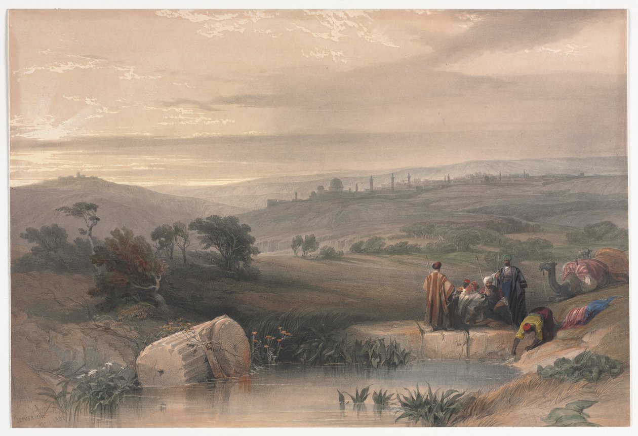Jérusalem depuis le nord, 1839 - David Roberts
