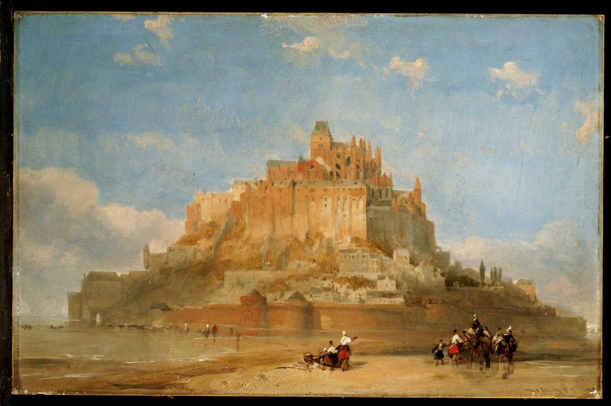Mont St. Michel depuis les sables, 1848 - David Roberts
