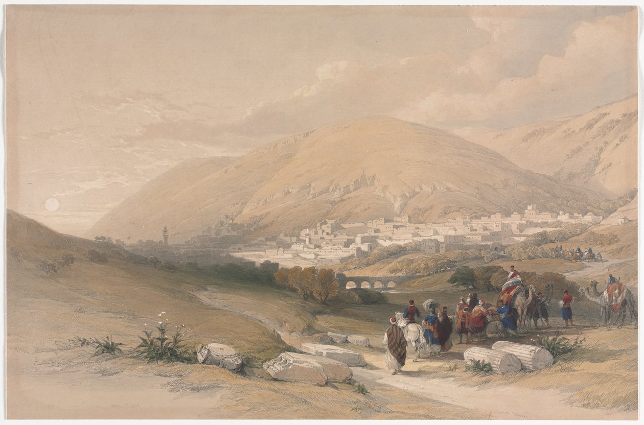 Naplouse, ancienne Sichem - David Roberts