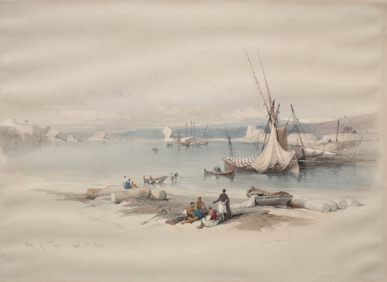 Port de Tyr, 1839 - David Roberts