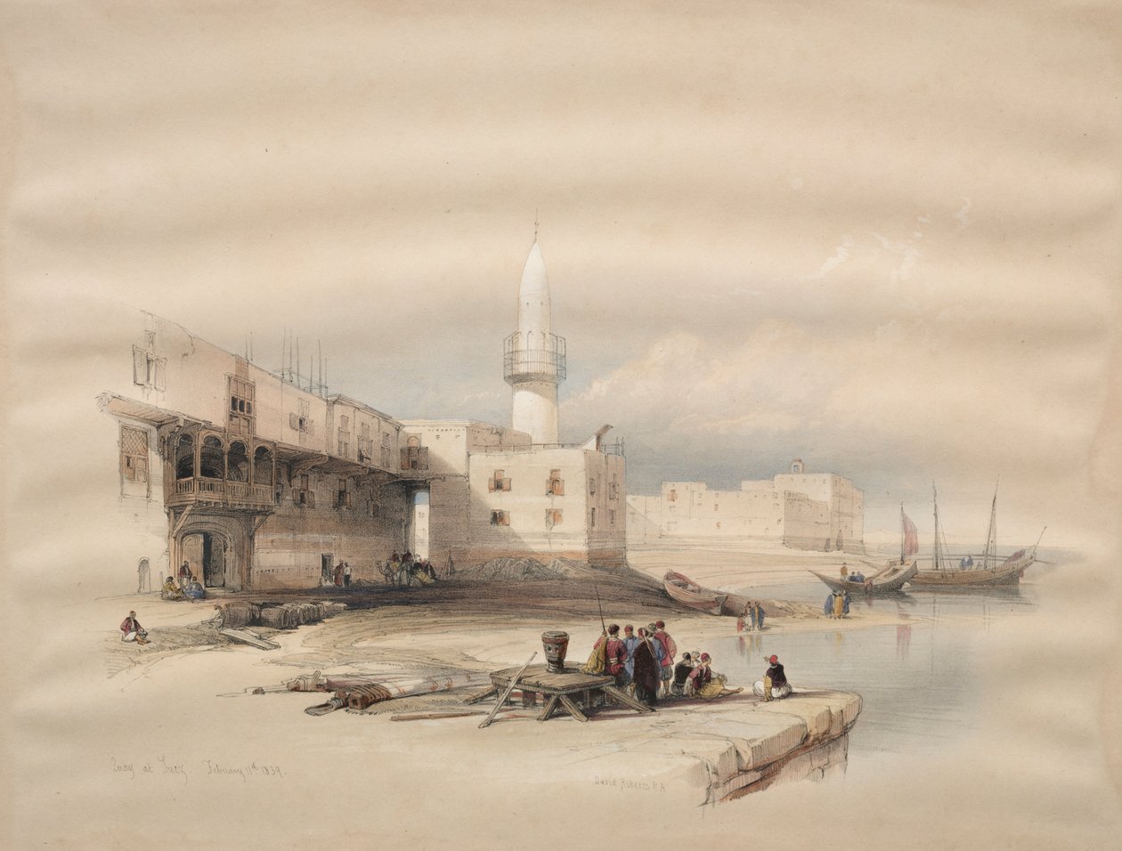 Quai à Suez - David Roberts