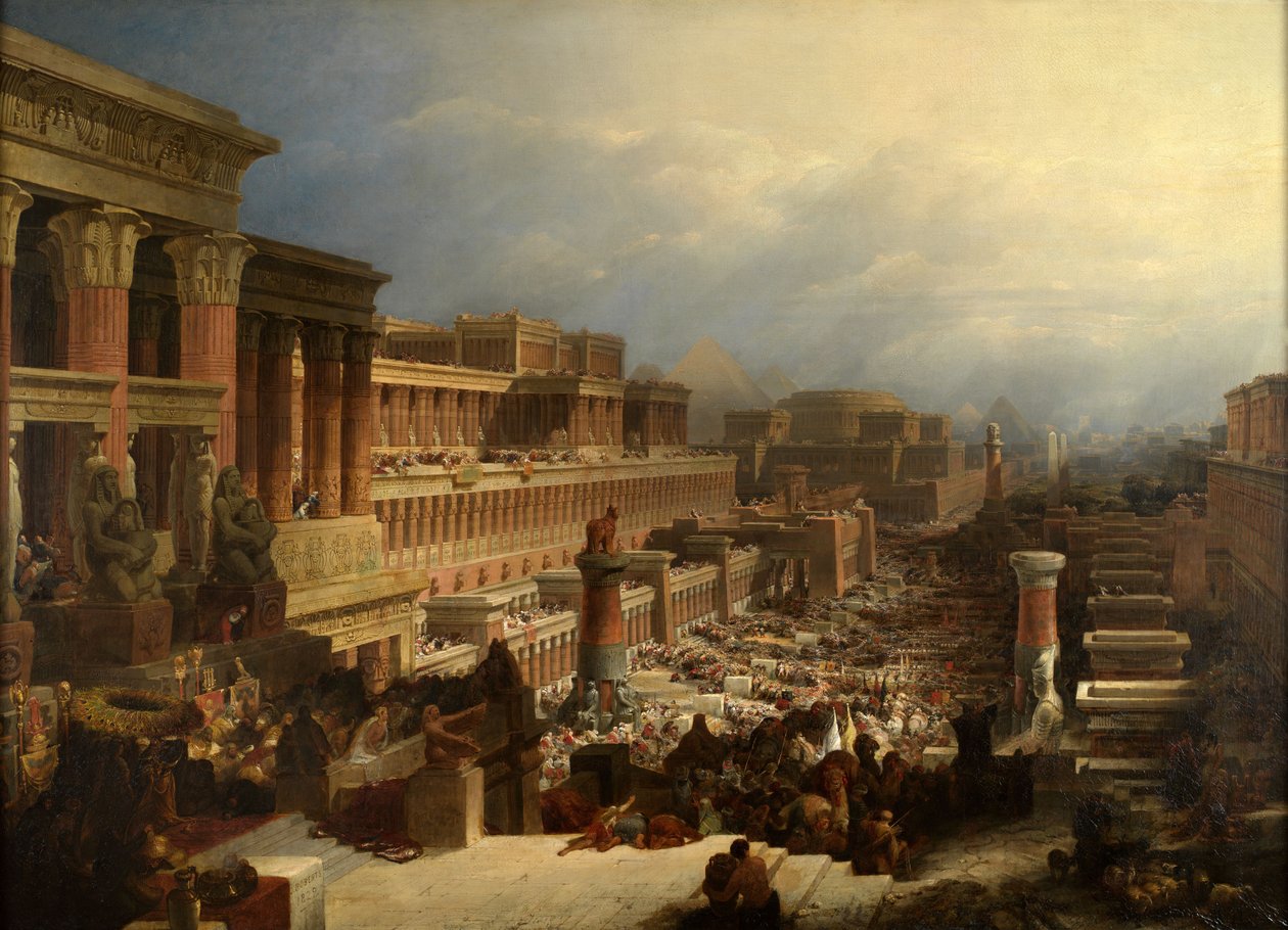 Le départ des Israélites - David Roberts