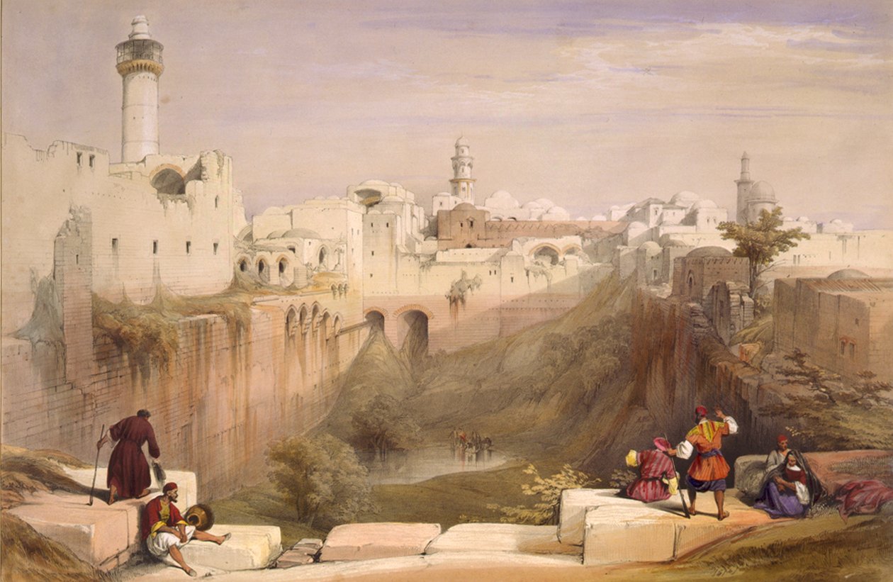 La piscine de Bethesda, Jérusalem - David Roberts