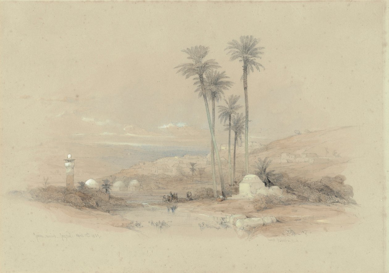 Vue de Jénine, ancienne Jezréel - David Roberts