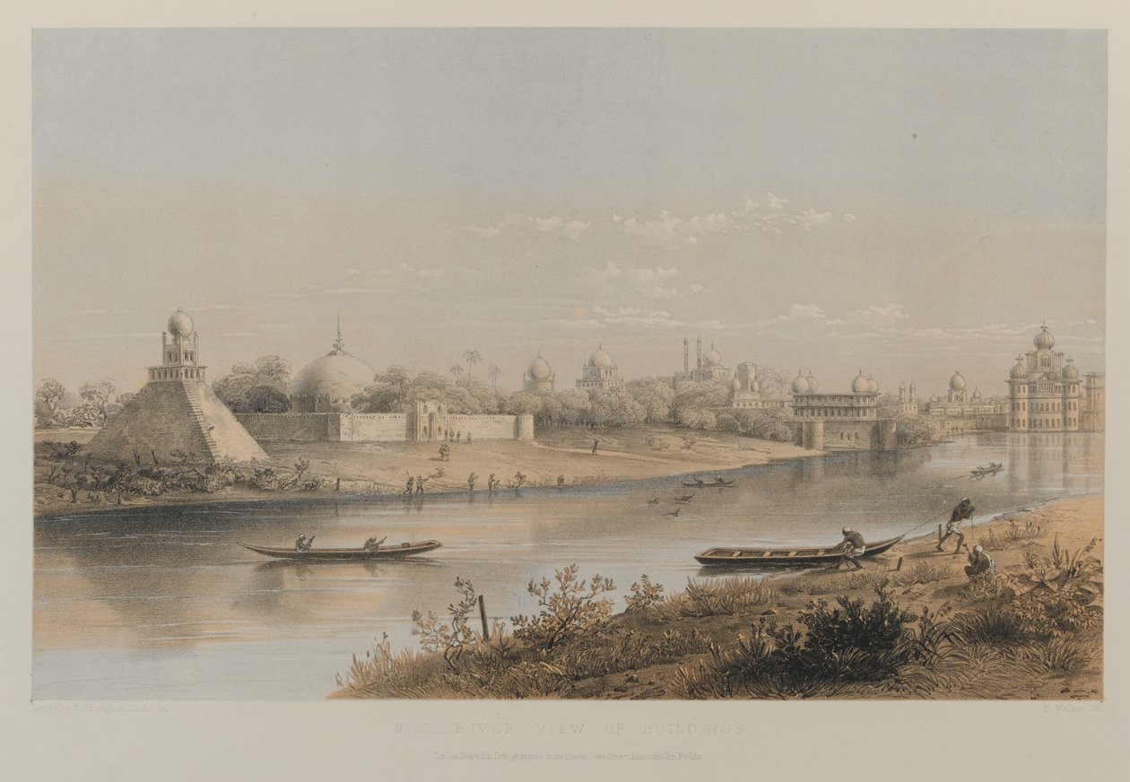 Vue fluviale des bâtiments - David Scott Lieutenant Colonel (after) Dodgson