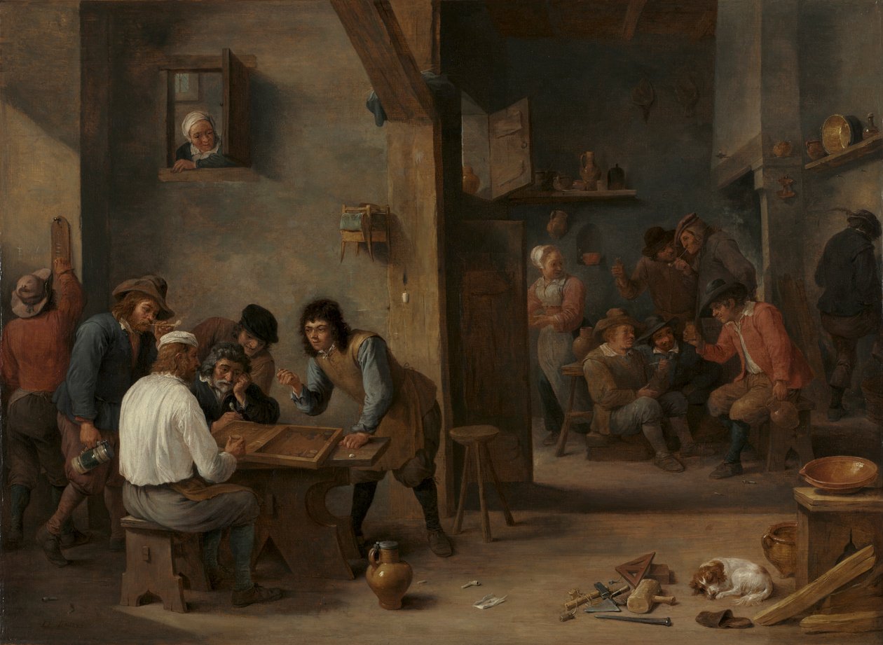 Partie de backgammon, années 1640 - David Teniers the Elder