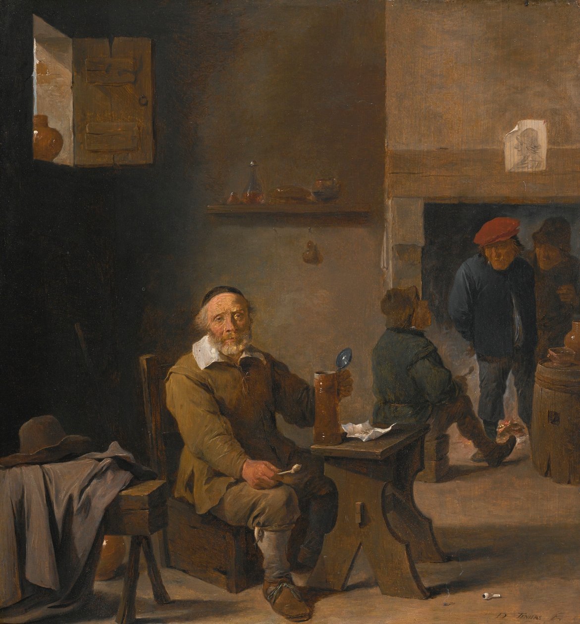 Un paysan dans une auberge - David Teniers the Younger