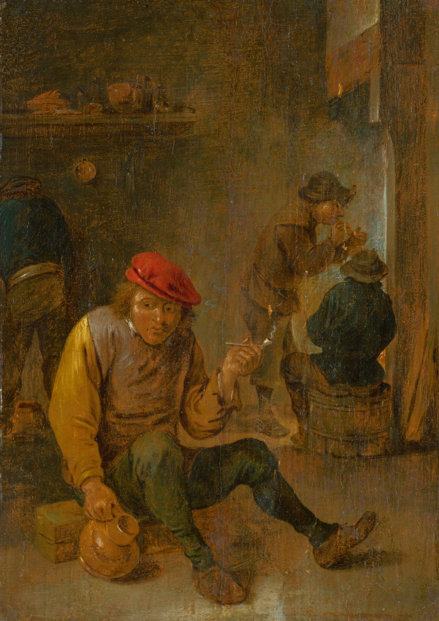 Un fumeur, vers 1650 - David Teniers the Younger