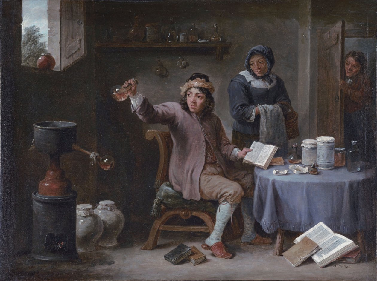 La consultation - David Teniers the Younger