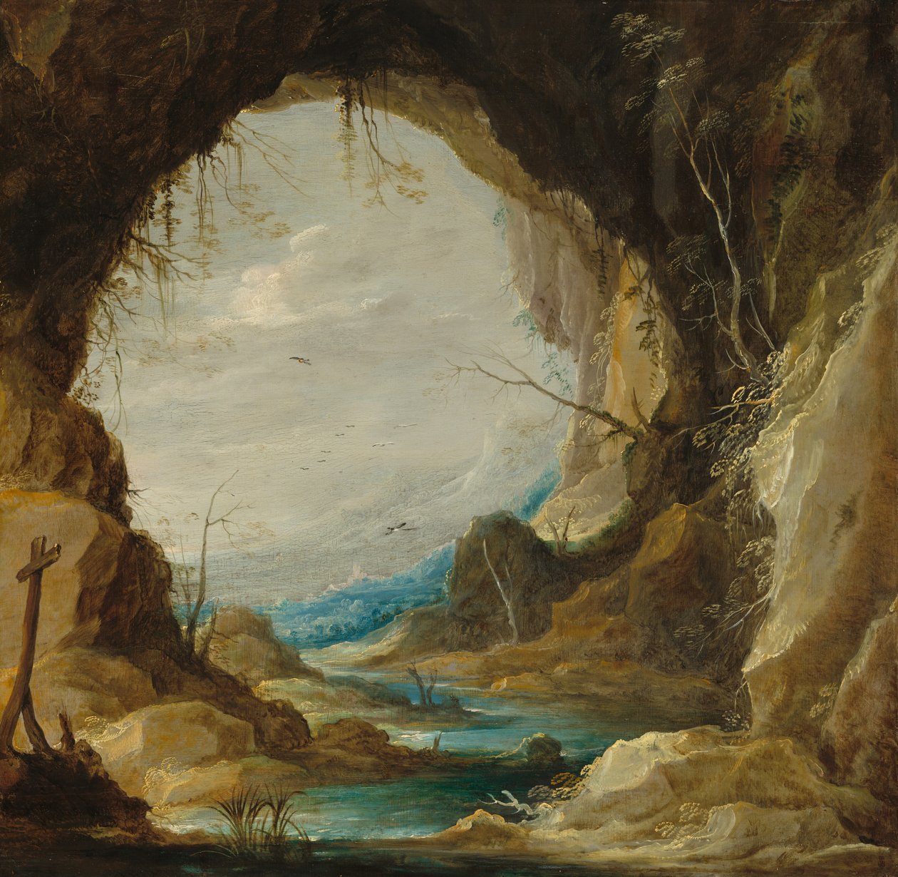 Vue depuis une grotte - David Teniers the Younger